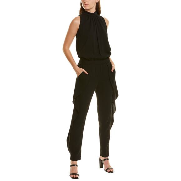 Halston Heritage Mock Jumpsuit - 4 - Black